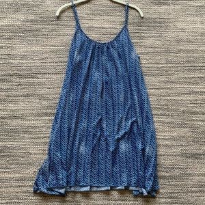 Blue Zig-Zag Sundress/Cover up